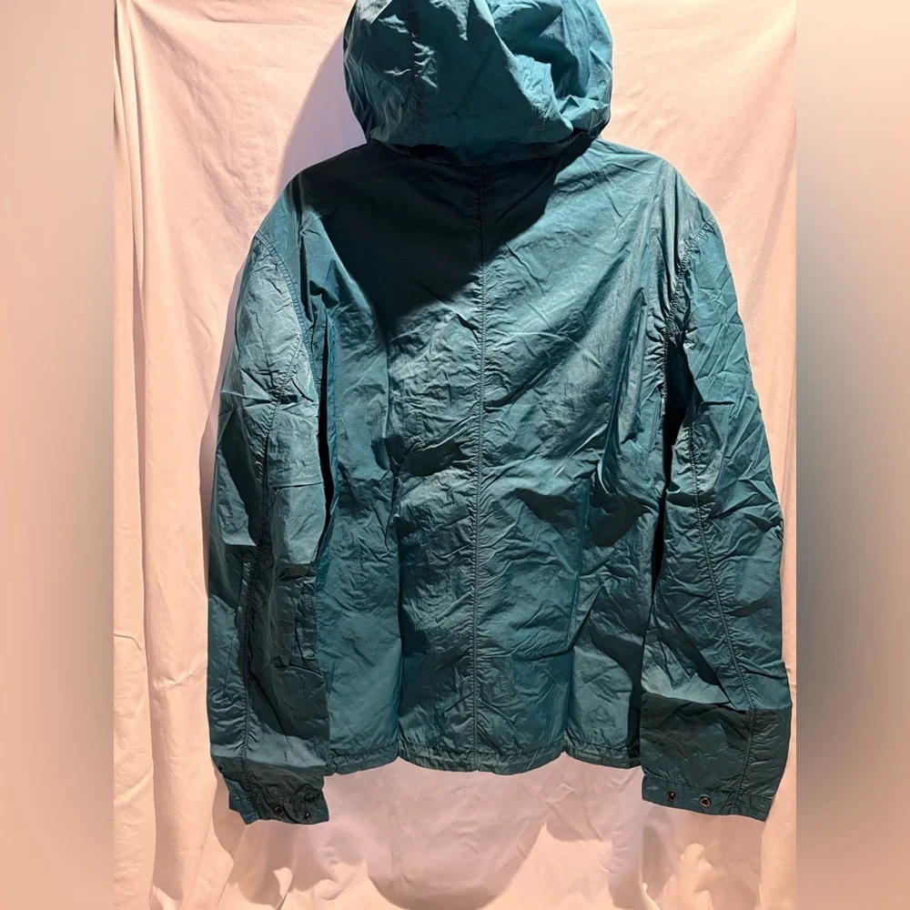 Seoul Projects Teal Hooded Windbreaker Zip Up Jacket Size L NWT - Picture 2 of 8